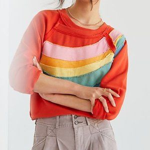 ISO Anthropologie Daily Practice Spirited Rainbow Top M/L